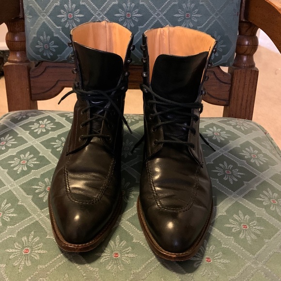 Fratelli Rossetti Leather Granny Boots - Picture 1 of 7